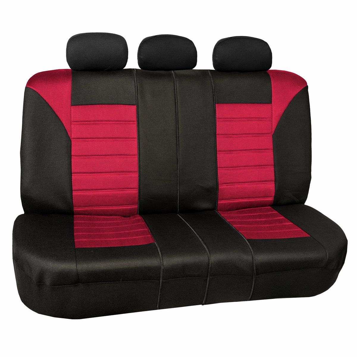 Premium 3D Air Mesh Seat Covers - Rear Red