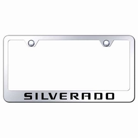 Silverado Stainless Steel Frame - Laser Etched Mirrored