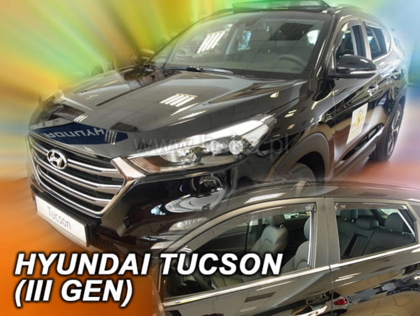 Slim-line Weather Shields - Hyundai Tucson MK3 5 Door 15-20