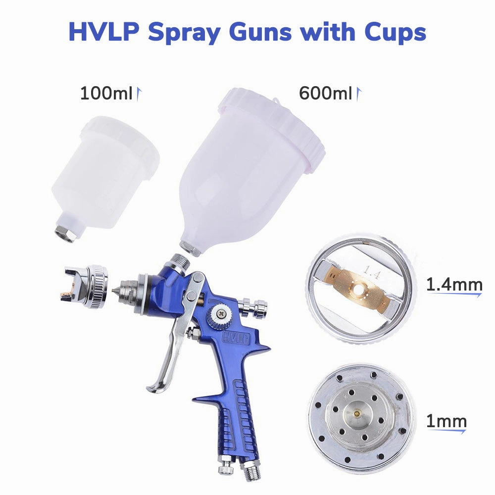 TheLAShop 2 Sprayer HVLP Spray Kit Auto Paint Gavity Feed