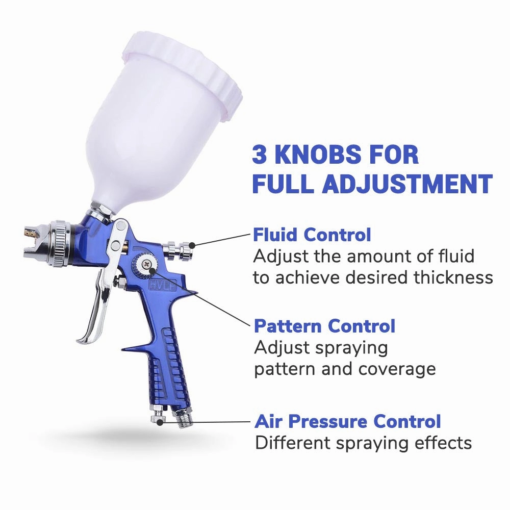 TheLAShop 2 Sprayer HVLP Spray Kit Auto Paint Gavity Feed