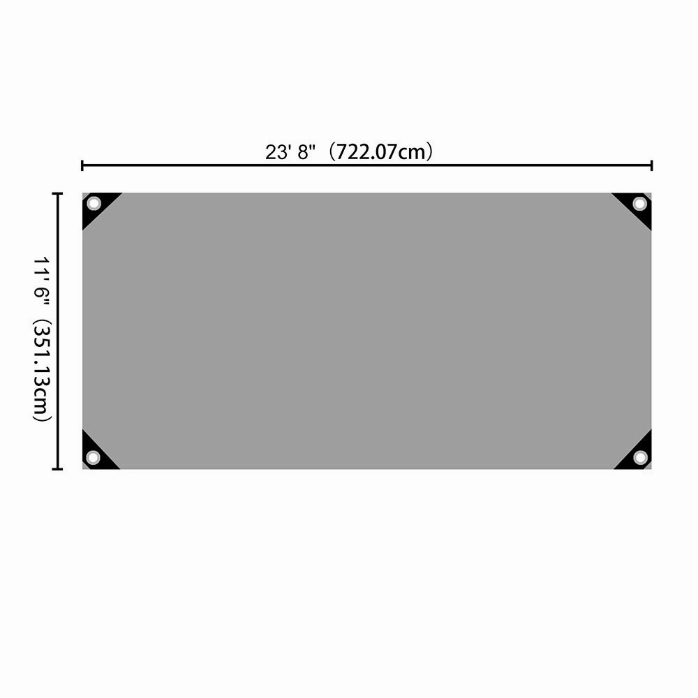 TheLAShop Heavy Duty Poly Tarp 14mil 220gsm Extra Thick Waterproof