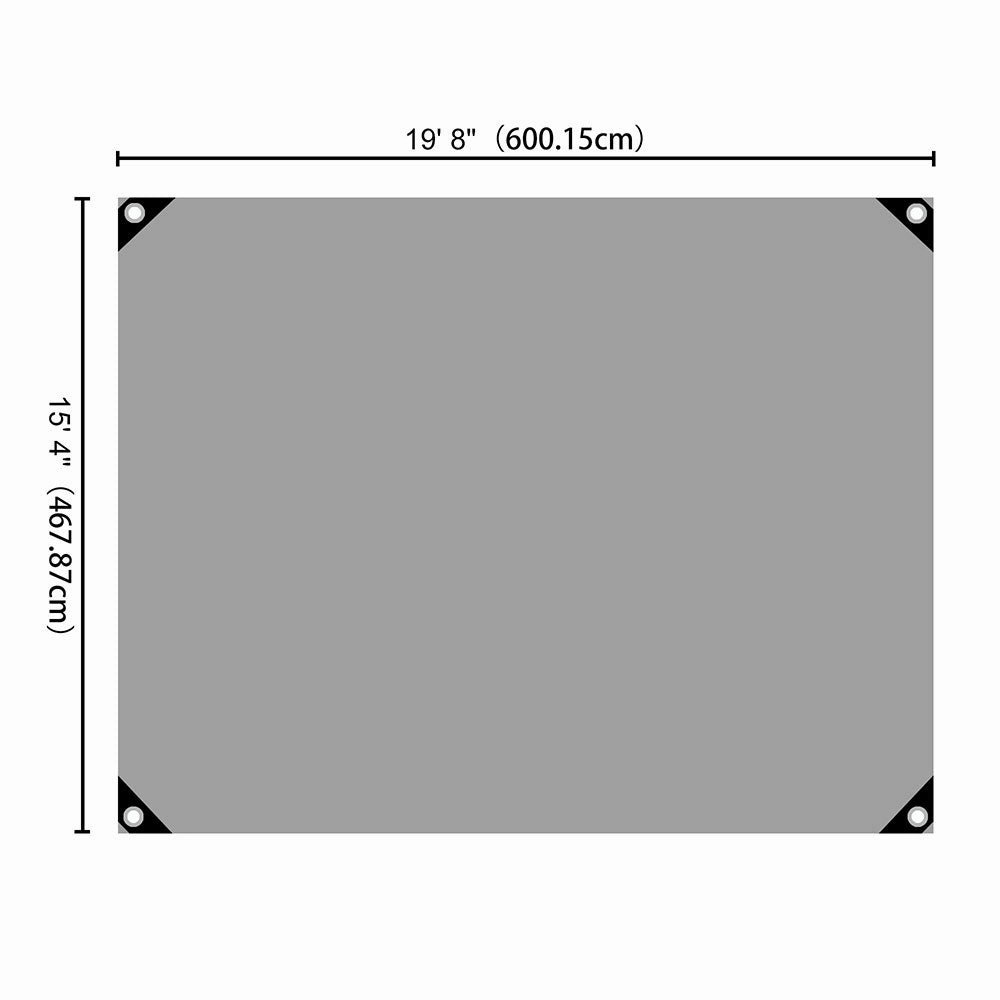 TheLAShop Heavy Duty Poly Tarp 14mil 220gsm Extra Thick Waterproof