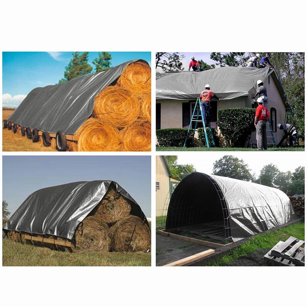 TheLAShop Heavy Duty Poly Tarp 14mil 220gsm Extra Thick Waterproof