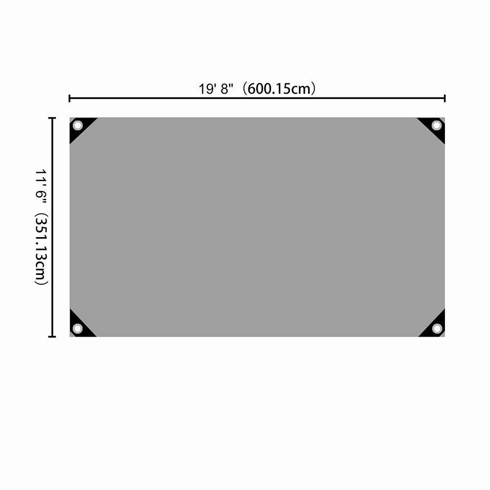 TheLAShop Heavy Duty Poly Tarp 14mil 220gsm Extra Thick Waterproof