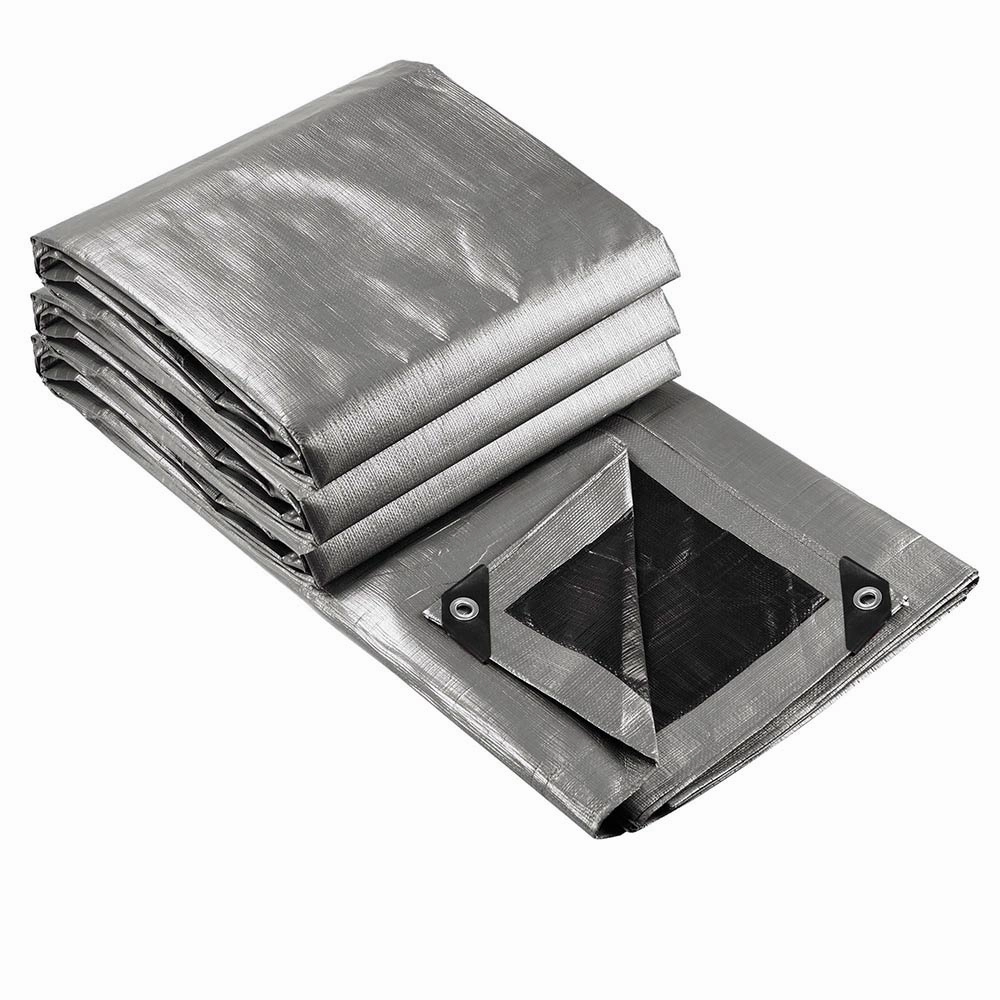 TheLAShop Heavy Duty Poly Tarp 14mil 220gsm Extra Thick Waterproof
