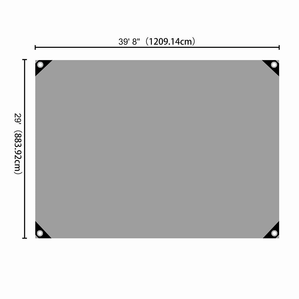 TheLAShop Heavy Duty Poly Tarp 14mil 220gsm Extra Thick Waterproof