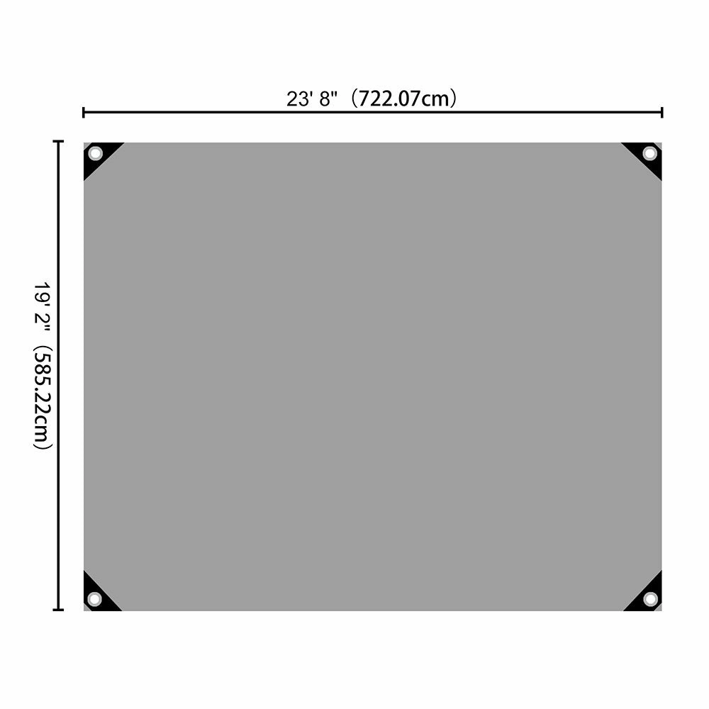 TheLAShop Heavy Duty Poly Tarp 14mil 220gsm Extra Thick Waterproof