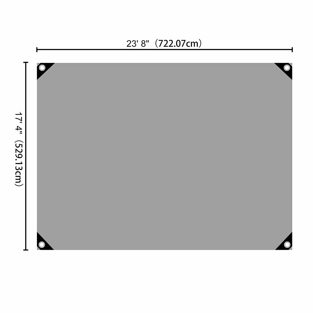 TheLAShop Heavy Duty Poly Tarp 14mil 220gsm Extra Thick Waterproof