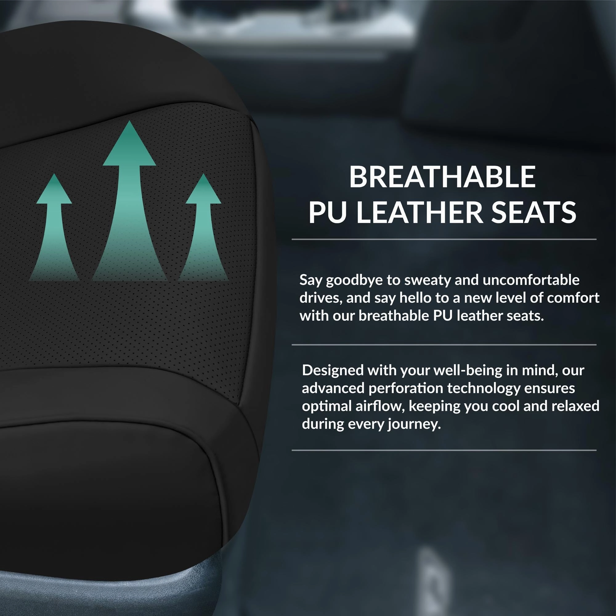 Toyota Camry LE | SE | XSE | XLE  2012-2017 - Front Set Seat Covers - Black Faux Leather