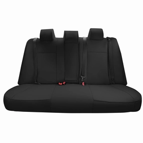 Toyota Camry LE | SE | XSE | XLE  2012-2017 - Rear Set Seat Covers - Black Faux Leather