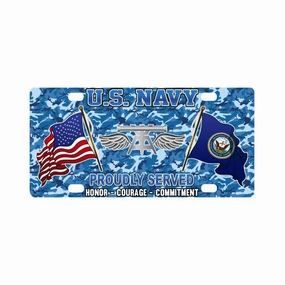 U.S Navy Aviation Fire Control Tech Navy AQ - Classic License Plate