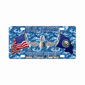 U.S Navy Aviation Ordnanceman Navy AO - Classic License Plate