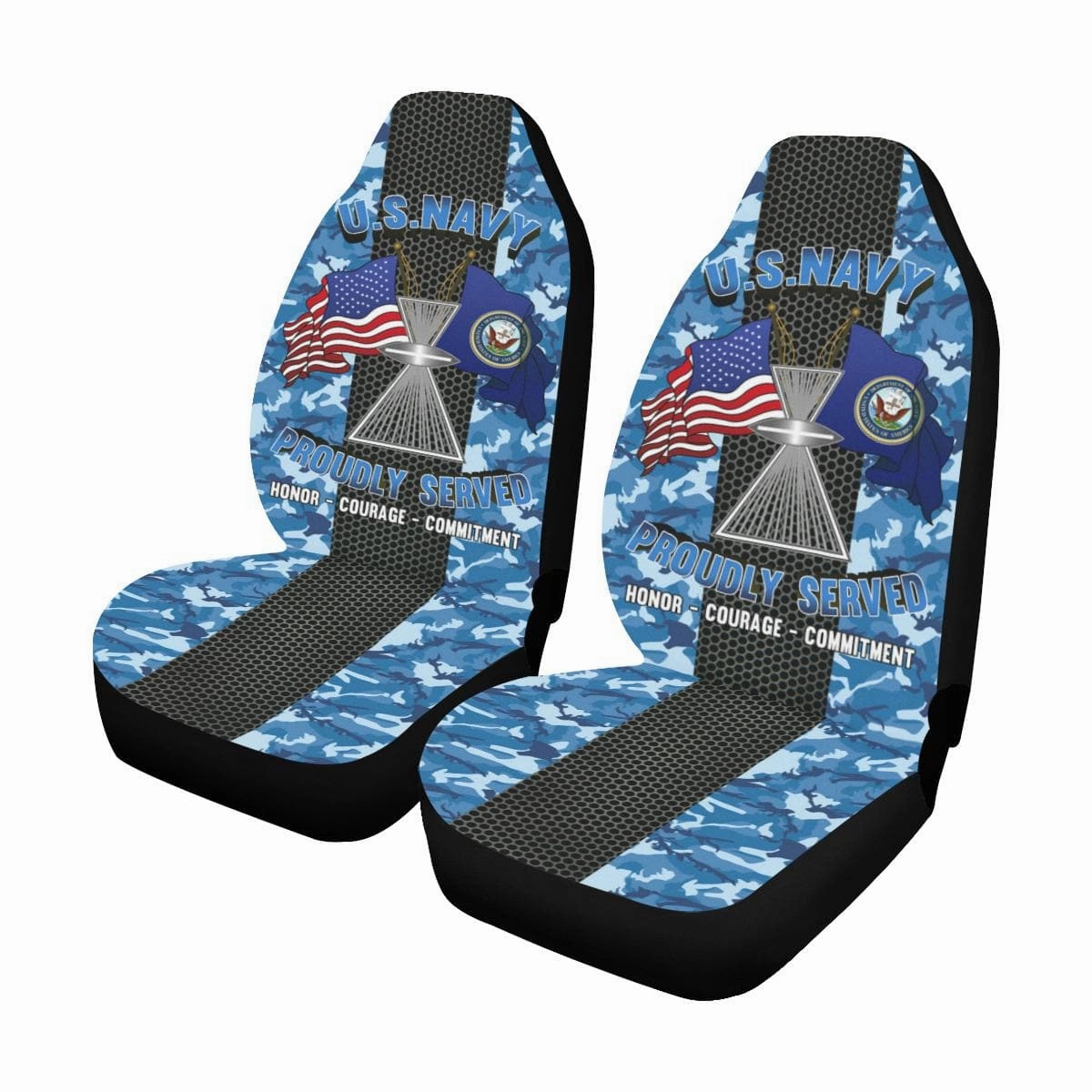 U.S Navy Aviation Photographer's Mate PH Car Seat Covers (Set of 2)