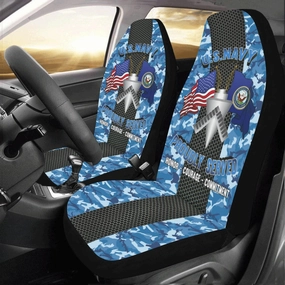 U.S Navy Builder Navy BU Car Seat Covers (Set of 2)
