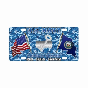 U.S Navy Disbursing Clerk Navy DK - Classic License Plate