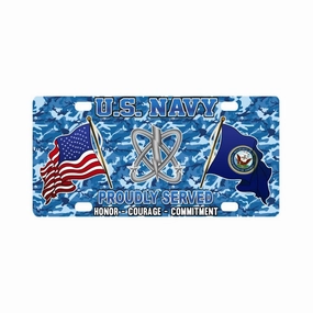 U.S Navy Electronics Warfare Technician Navy EW - Classic License Plate