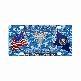 U.S Navy Hospital Corpsman Navy HM - Classic License Plate