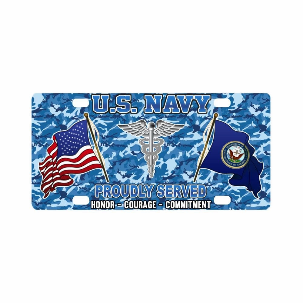 U.S Navy Hospital Corpsman Navy HM - Classic License Plate