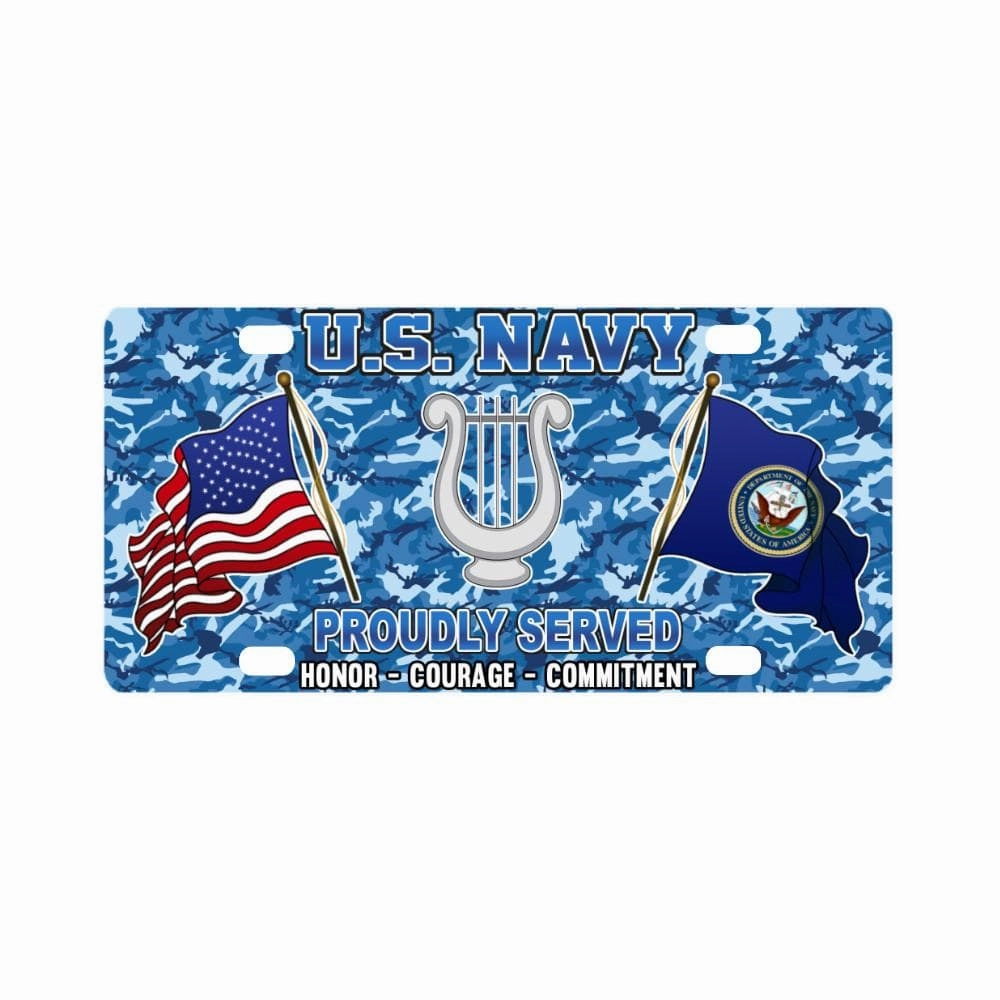 U.S Navy Musician Navy MU - Classic License Plate